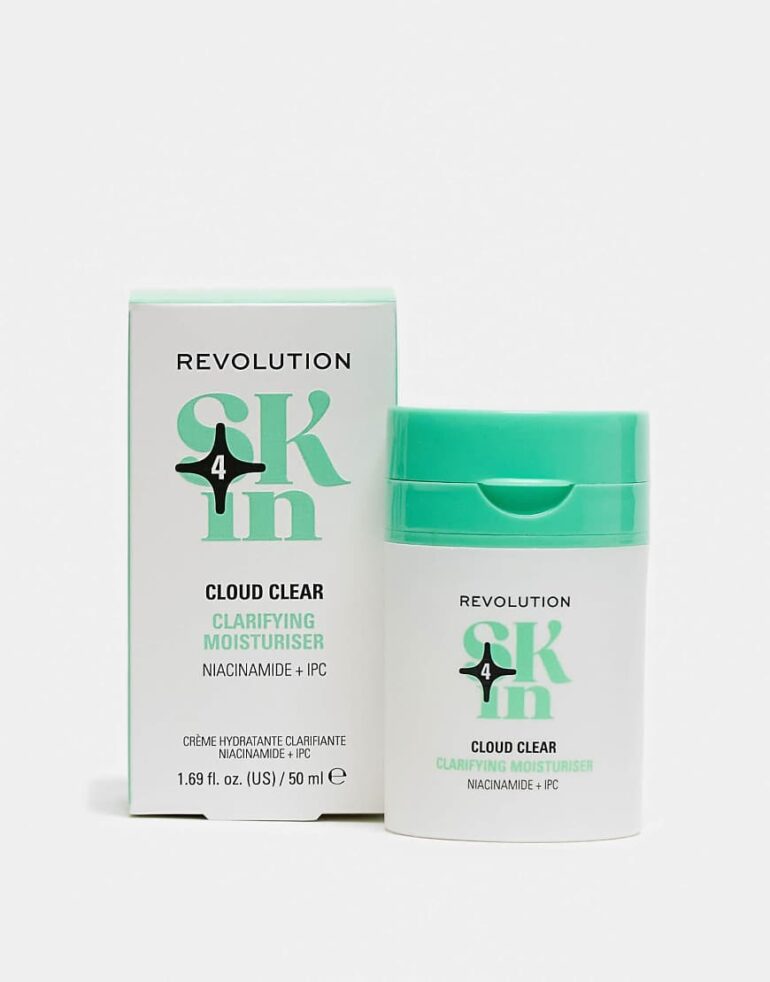 Revolution Skin Cloud Clear Niacinamide & IPC Clarifying Moisturiser 50ml-No colour