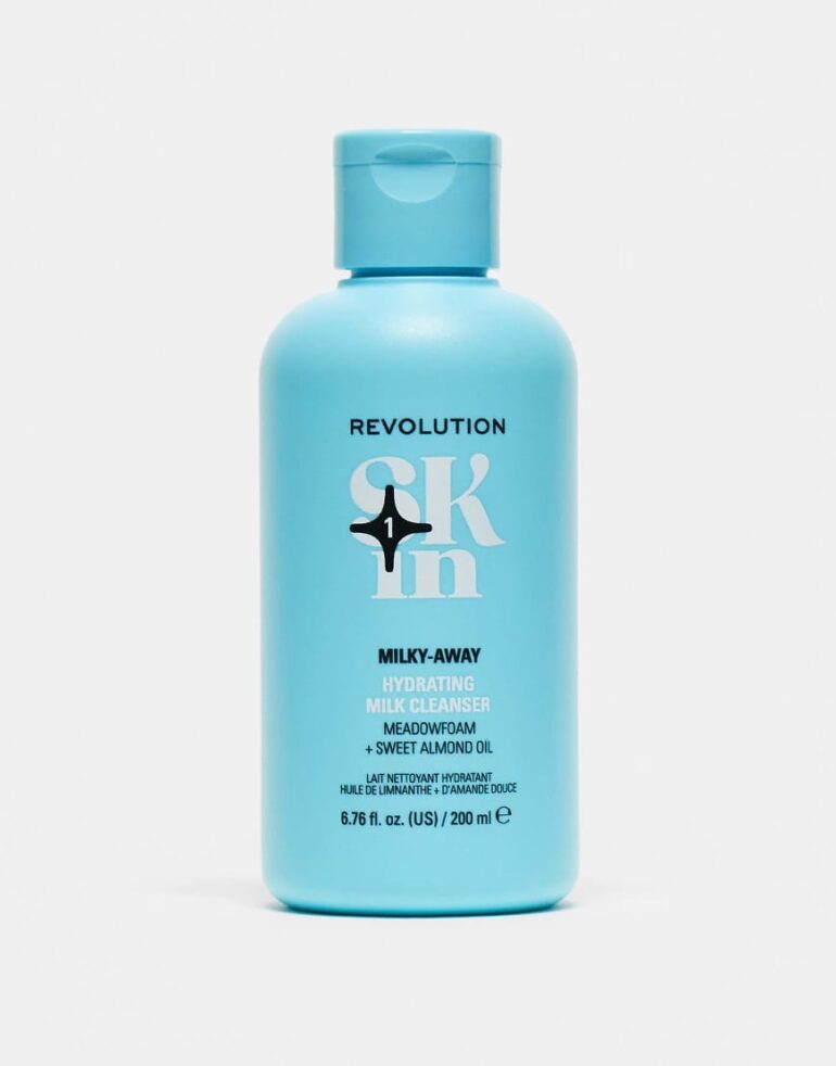 Revolution Skin Milky-Away Meadowfoam & Sweet Almond Oil Hydrating Milk Cleanser 200ml-No colour