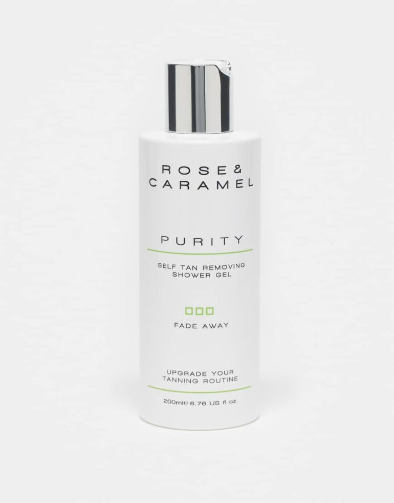 Rose & Caramel Purity Fade Away Tan Removing Shower Gel 200ml-No colour