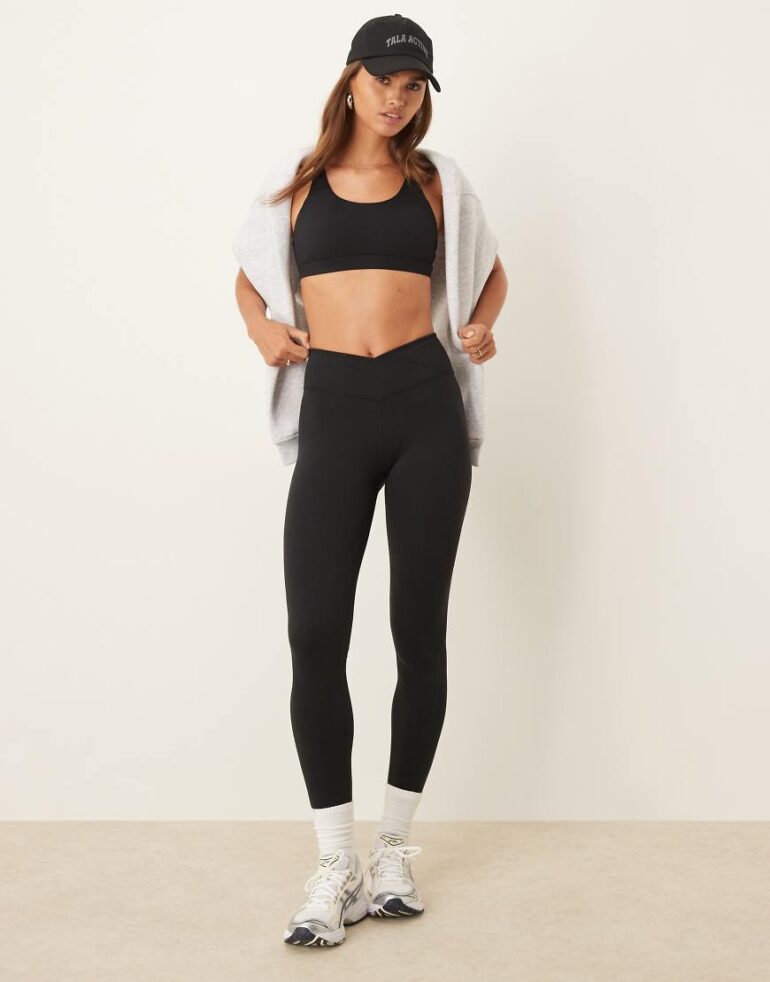 Tala Day Flex wrap high waisted leggings in black