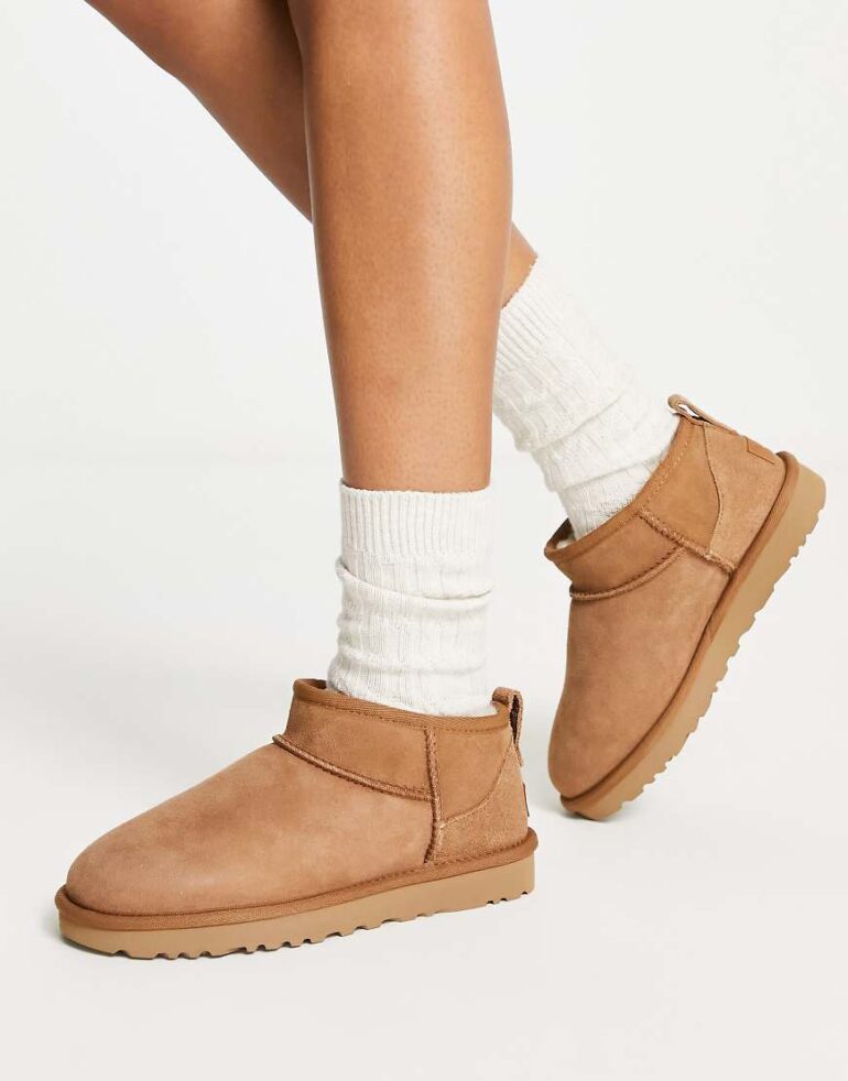 UGG Classic ultra mini boots in chestnut-Brown