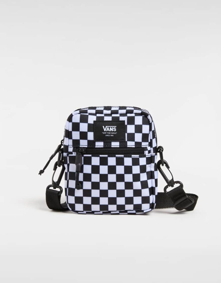 Vans Bail shoulder bag in black/white