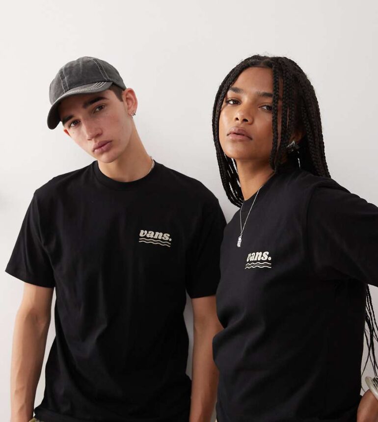 Vans Wellness back print t-shirt in black - Exclusive to ASOS