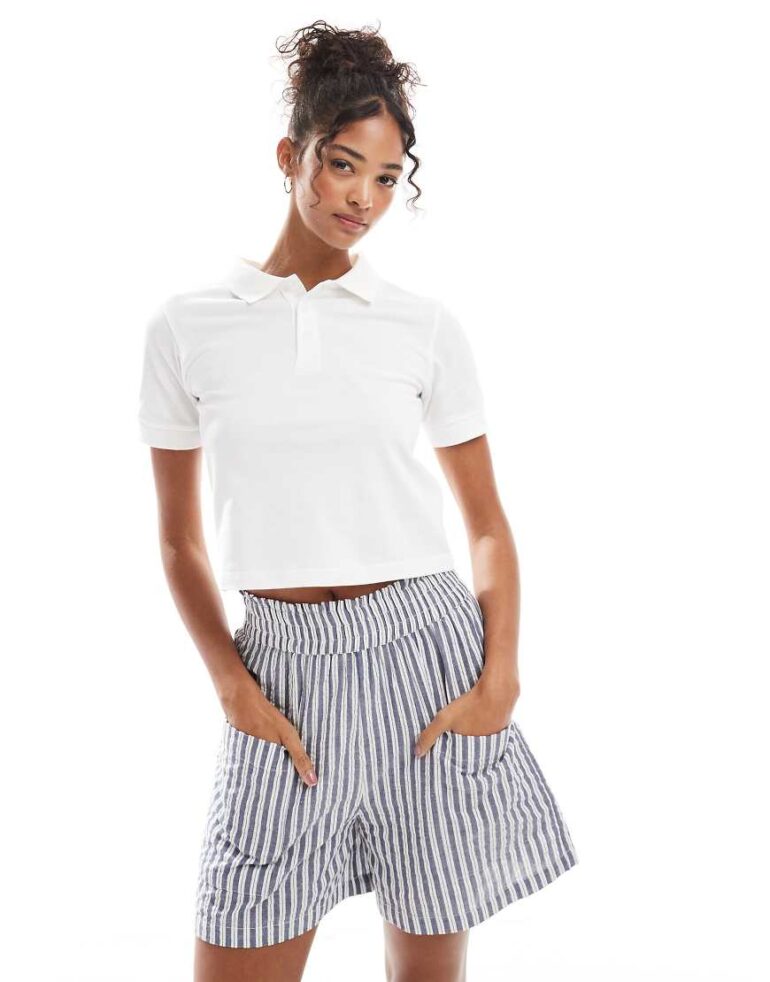 Wednesday's Girl stripe short in blue