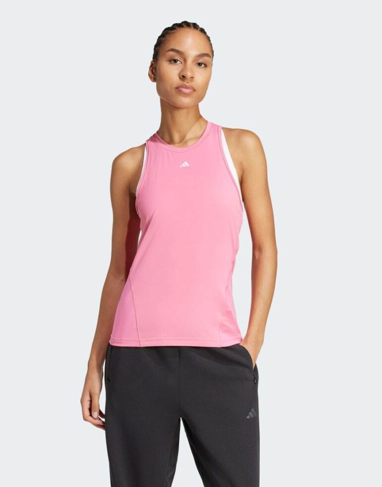 adidas performance Designed for training tank top in pink fusion
