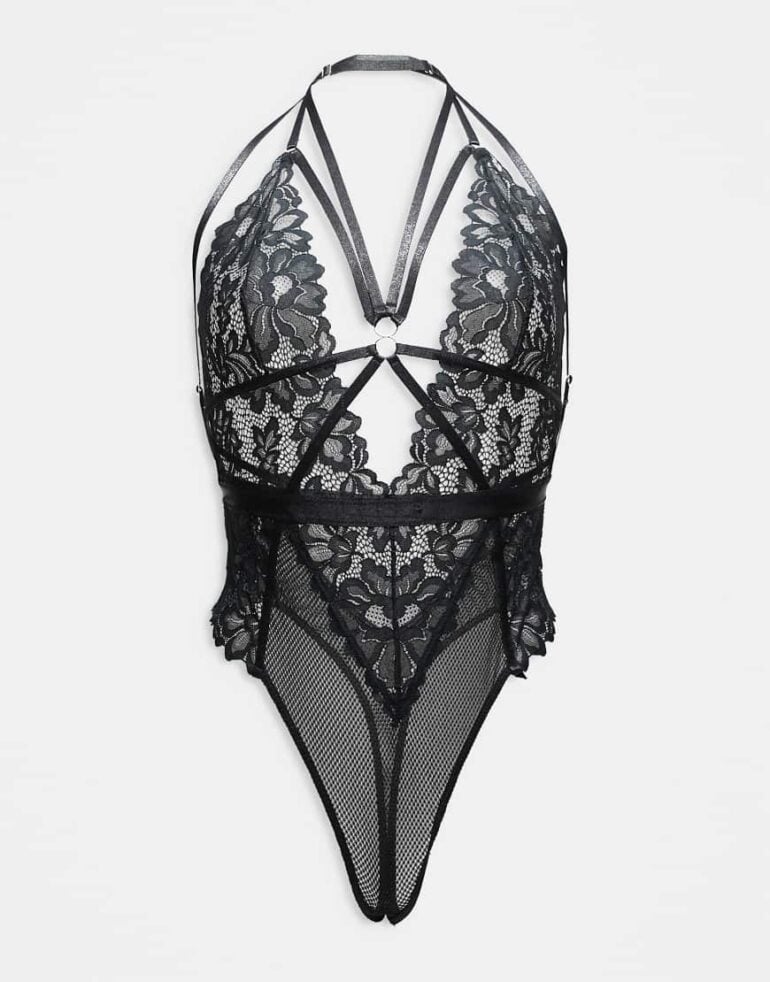 Ann Summers Confession crotchless body in black