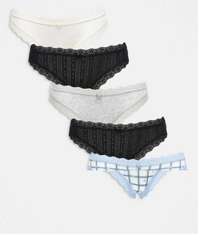 Cotton On five pack briefs in multi