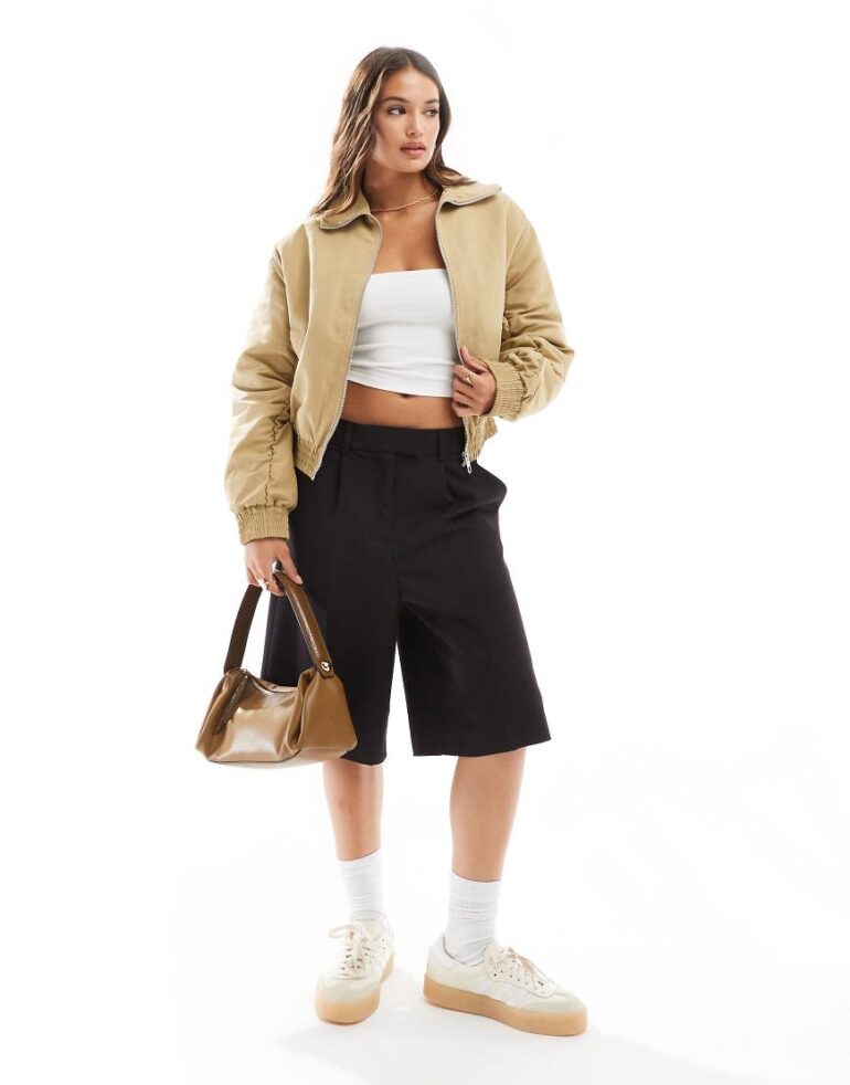 Cotton On scout collared barn jacket in sandstone-Brown
