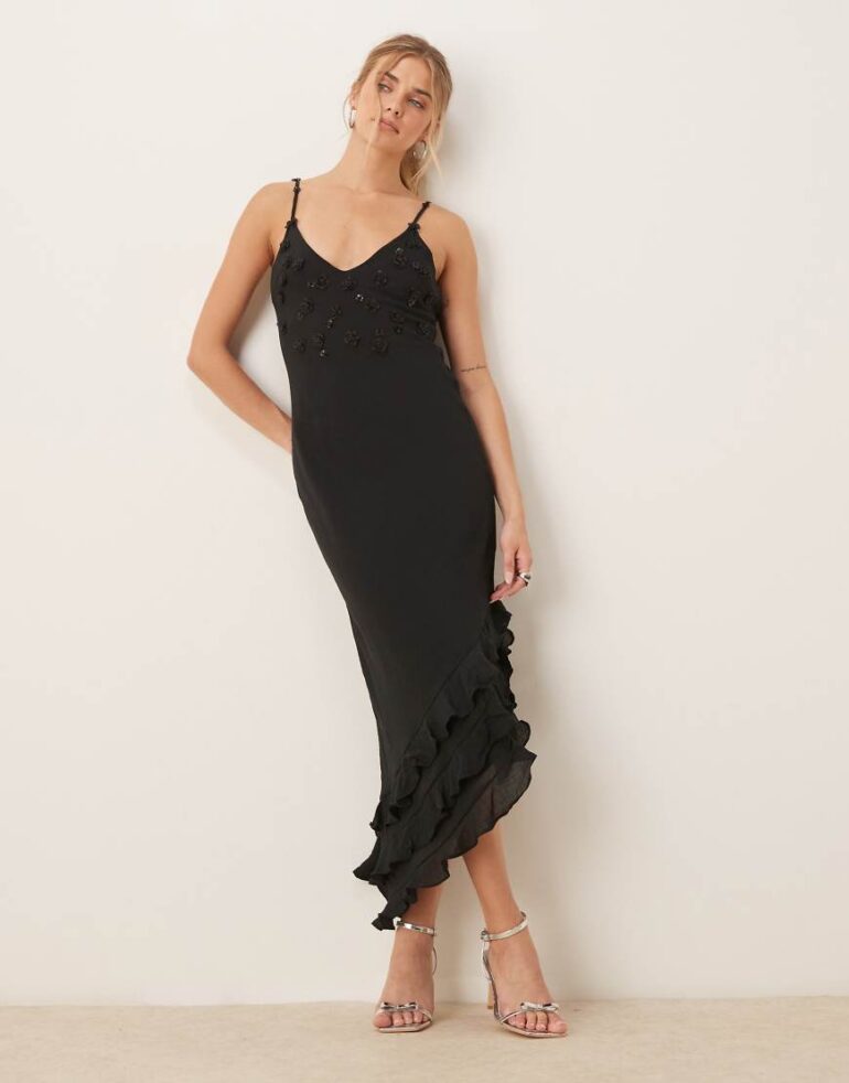 Dream Sister Jane Forget Me Not Asymmetric dress in black
