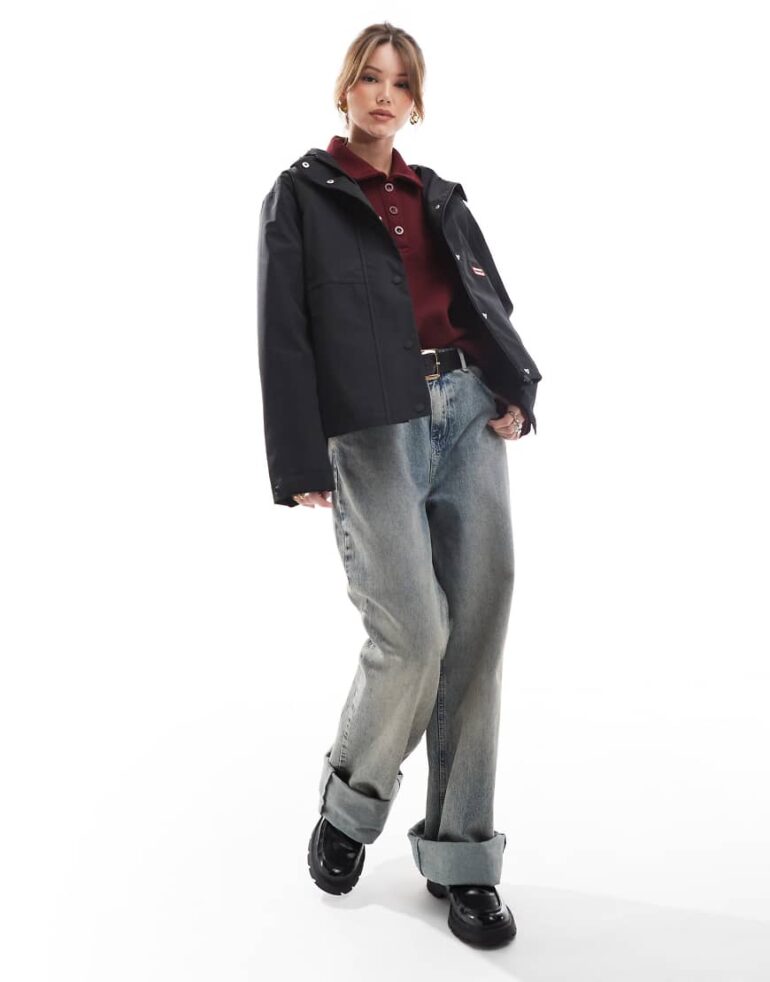 Hunter Christine raincoat in black