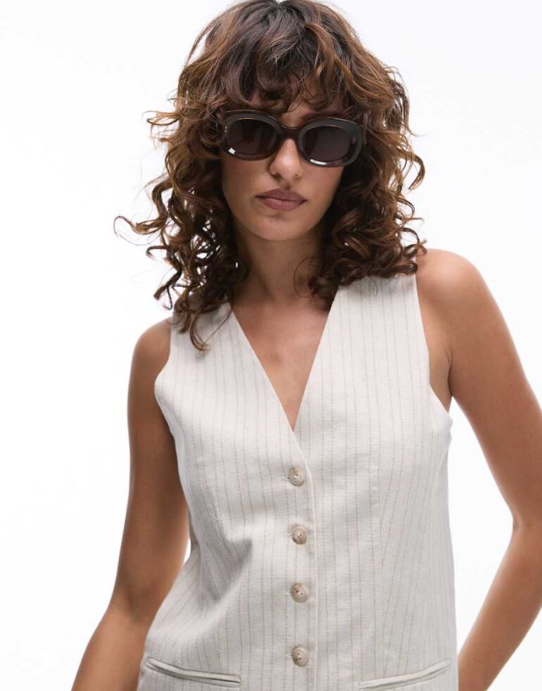 Jimmy Fairly The Cinnamon rectangular sunglasses in brown
