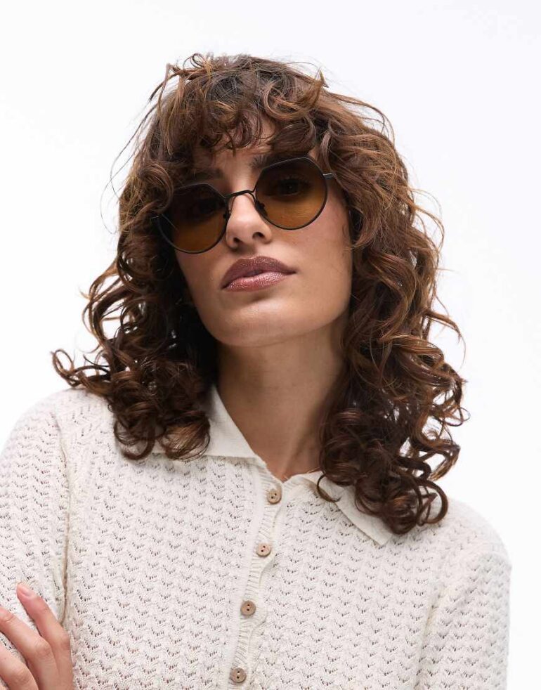 Jimmy Fairly The Vietri hex metal sunglasses with gradient lens-Multi