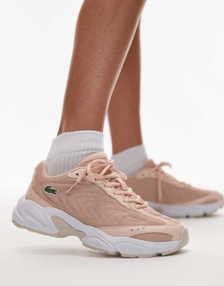 Lacoste storm 96 2k lite trainers in pink