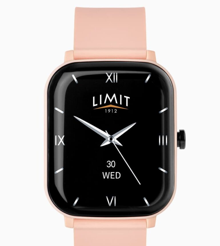 Limit 37mm square smart watch in pink