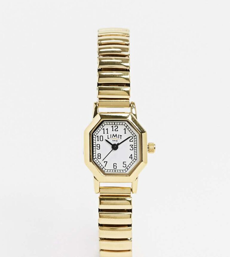 Limit Octagonal expanding bracelet watch in gold