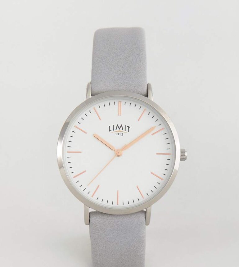 Limit watch in grey exclusive to ASOS