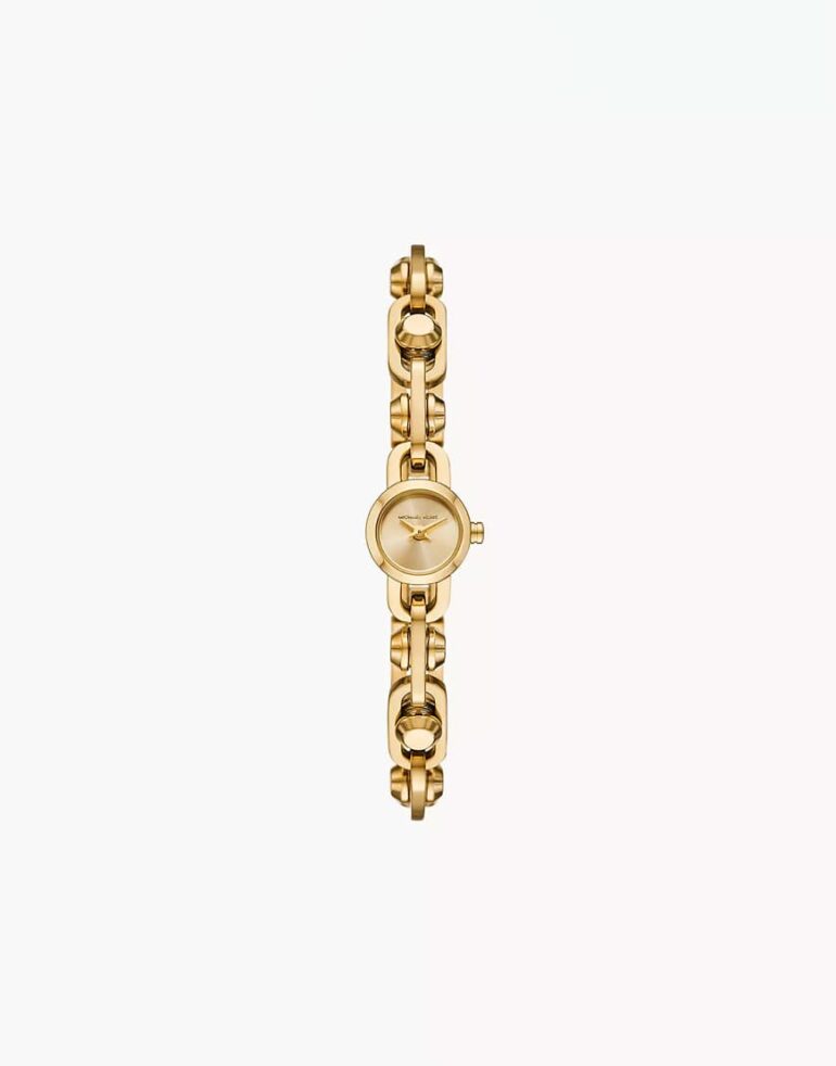 Michael Kors Women's mk astor link two-hand, gold-tone stainless steel watch- GOLD