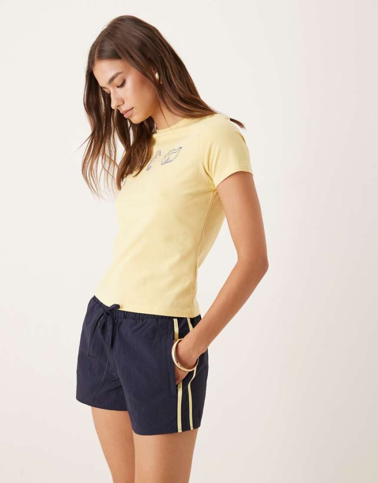 Motel riu runner shorts in navy