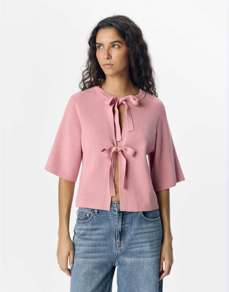 Object Knitted cardigan in pink