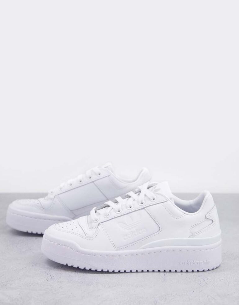 adidas Originals Forum Bold trainers in triple white