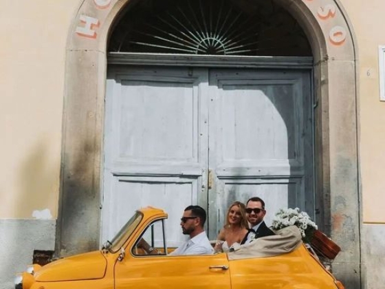 Wedding In Yellow Vintage