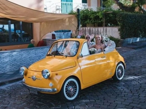Wedding In Yellow Vintage