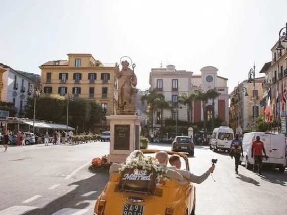 Wedding In Yellow Vintage