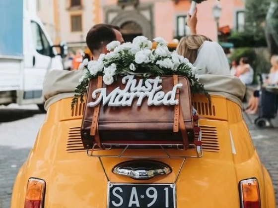 Wedding In Yellow Vintage