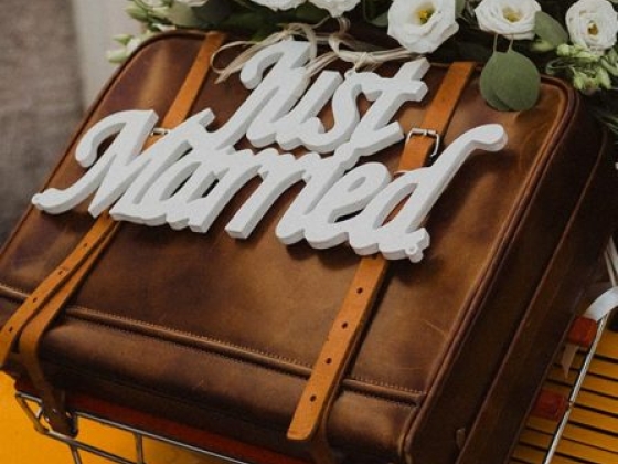 Wedding In Yellow Vintage
