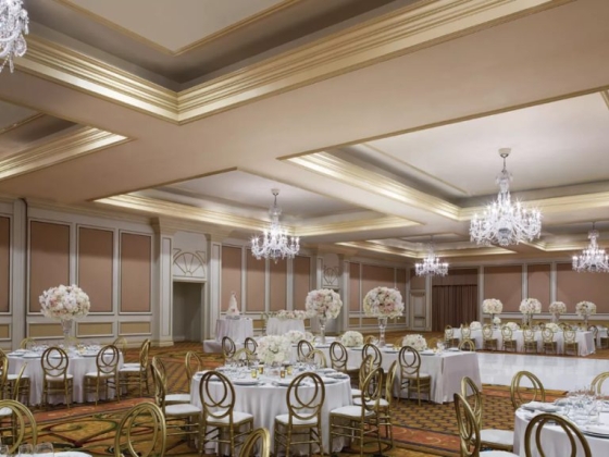 Luxurious dining space for events and celebrations.