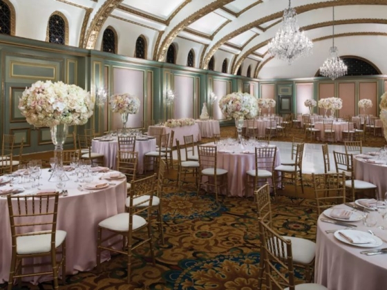 Luxurious dining setup for a special event.