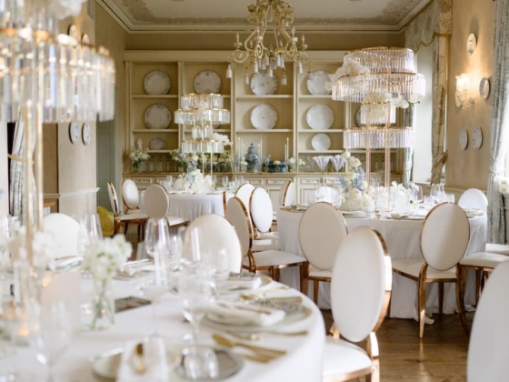 Stylish setup for an upscale dining experience.
