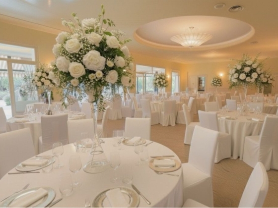 Stylish dining setup for a special event