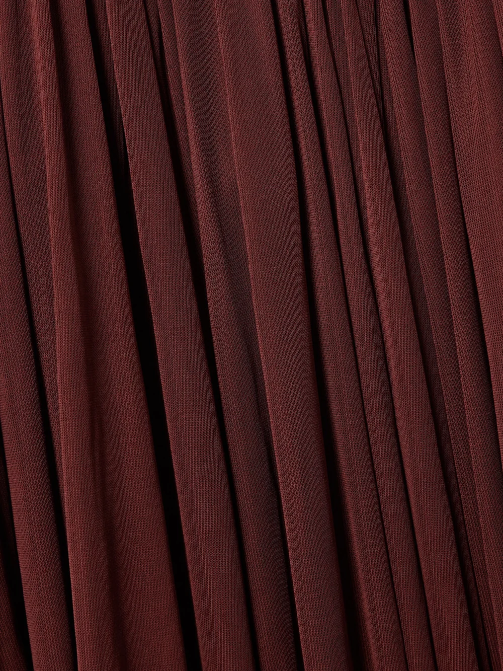 Close-up detail of the 16Arlington Axar Pleated Jersey Midi Dress