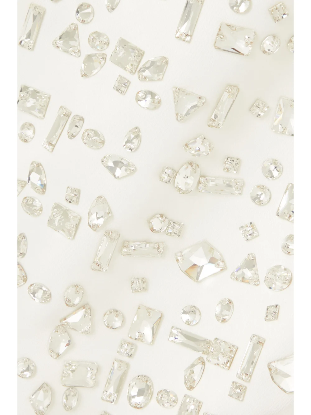 Close-up detail of the 16Arlington Blaise Strapless Crystal-embellished Duchesse-satin Maxi Dress