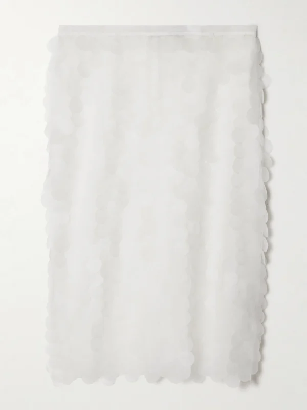 16Arlington Delta Pailette-embellished Tulle Midi Skirt