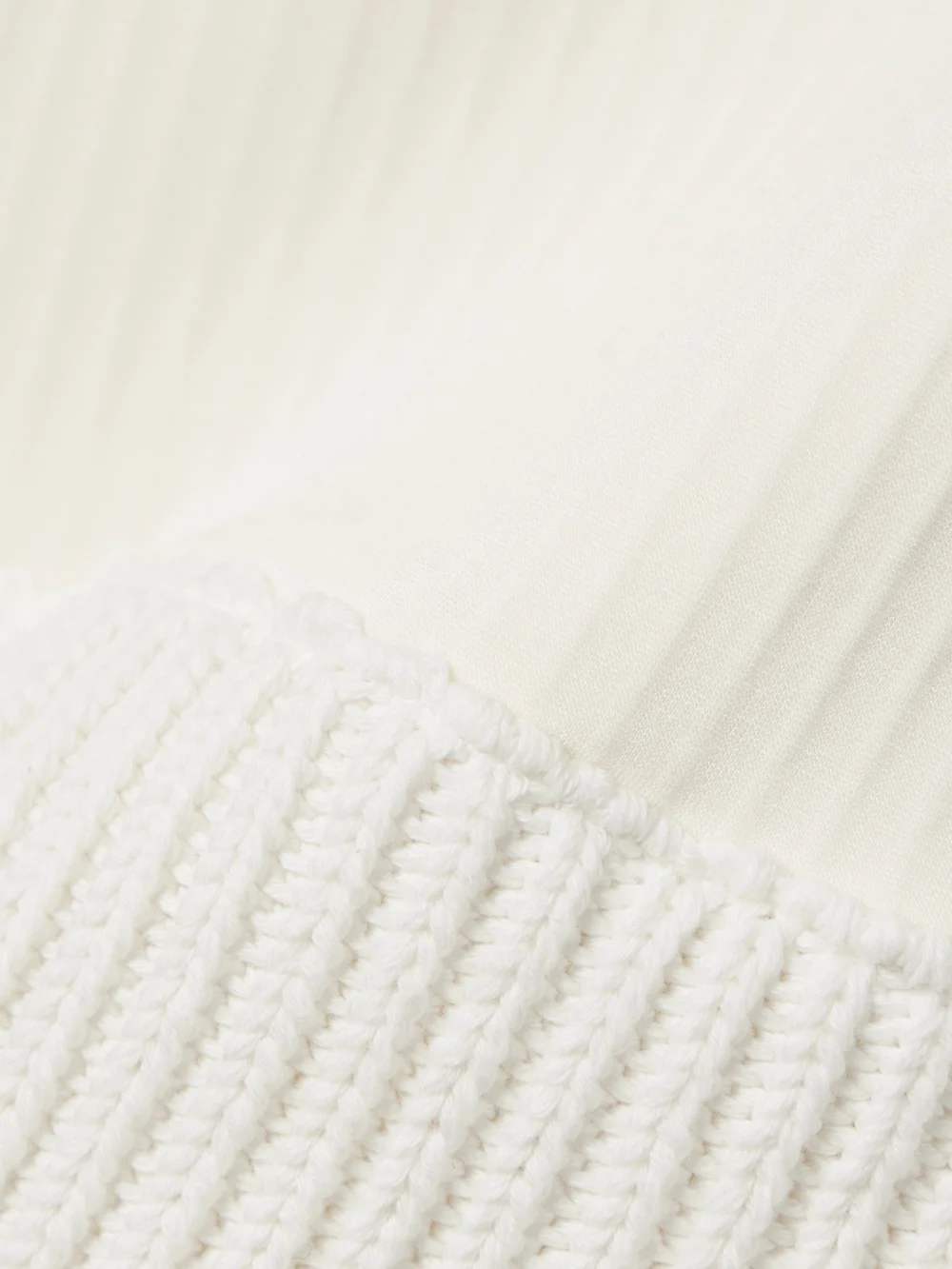 Close-up detail of the 16Arlington Keo Cotton-trimmed Ribbed Stretch-jersey Tank