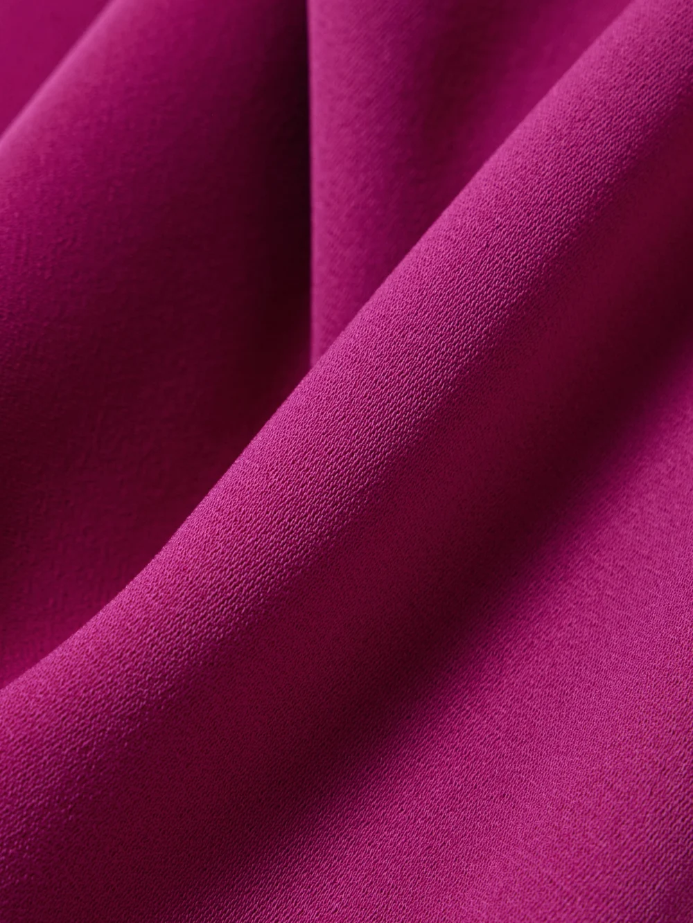 Close-up detail of the 16Arlington Kira One-shoulder Draped Crepe Midi Dress