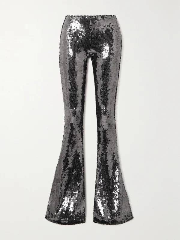 16Arlington Koro Sequined Tulle Flared Pants