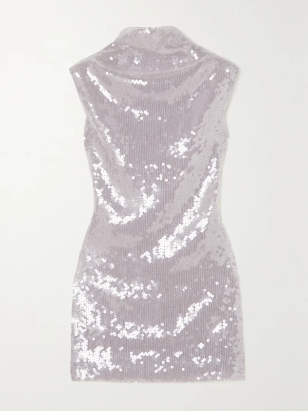 16Arlington Luna Sequined Stretch-tulle Mini Dress