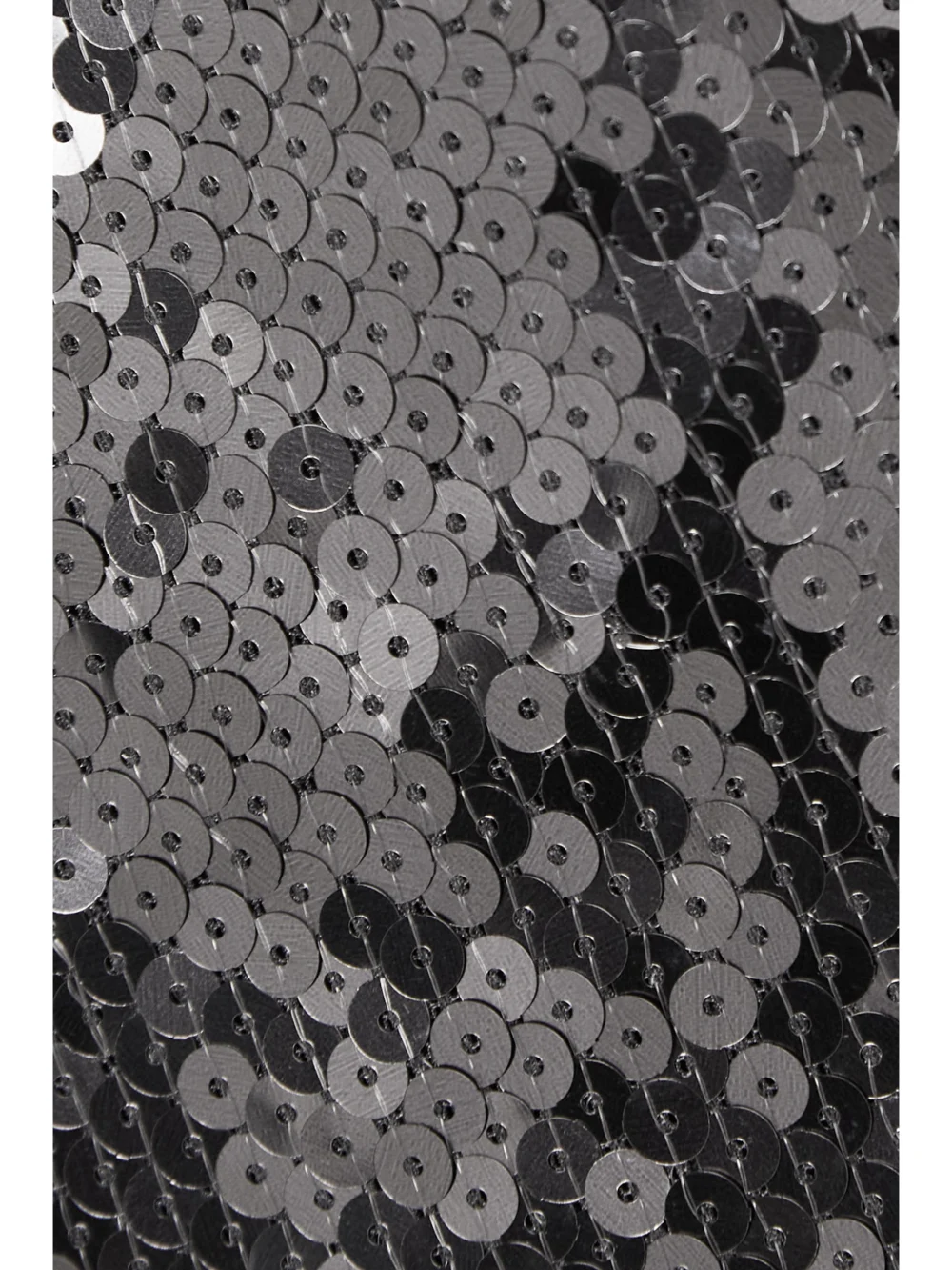 Close-up detail of the 16Arlington Solaria Sequined Tulle Mini Dress