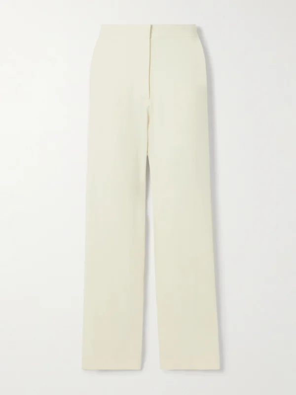 Abadia Crepe Straight-leg Pants