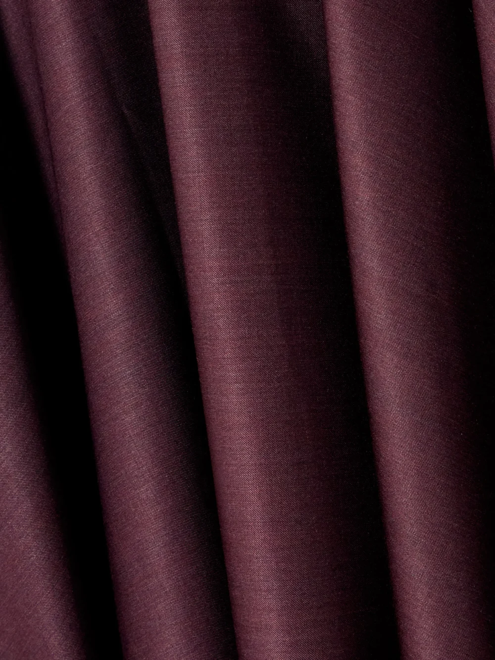 Close-up detail of the Abadia Gathered Wool-blend Twill Maxi Skirt