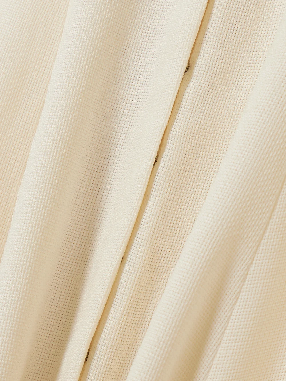 Close-up detail of the Abadia Knitted Midi Dress