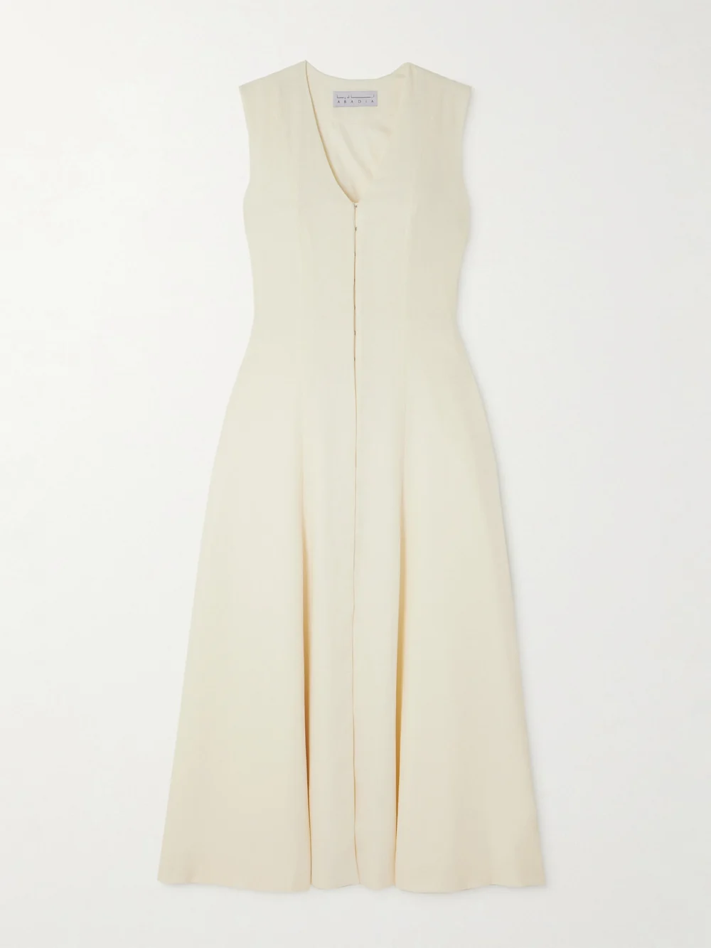 Abadia Knitted Midi Dress in cream
