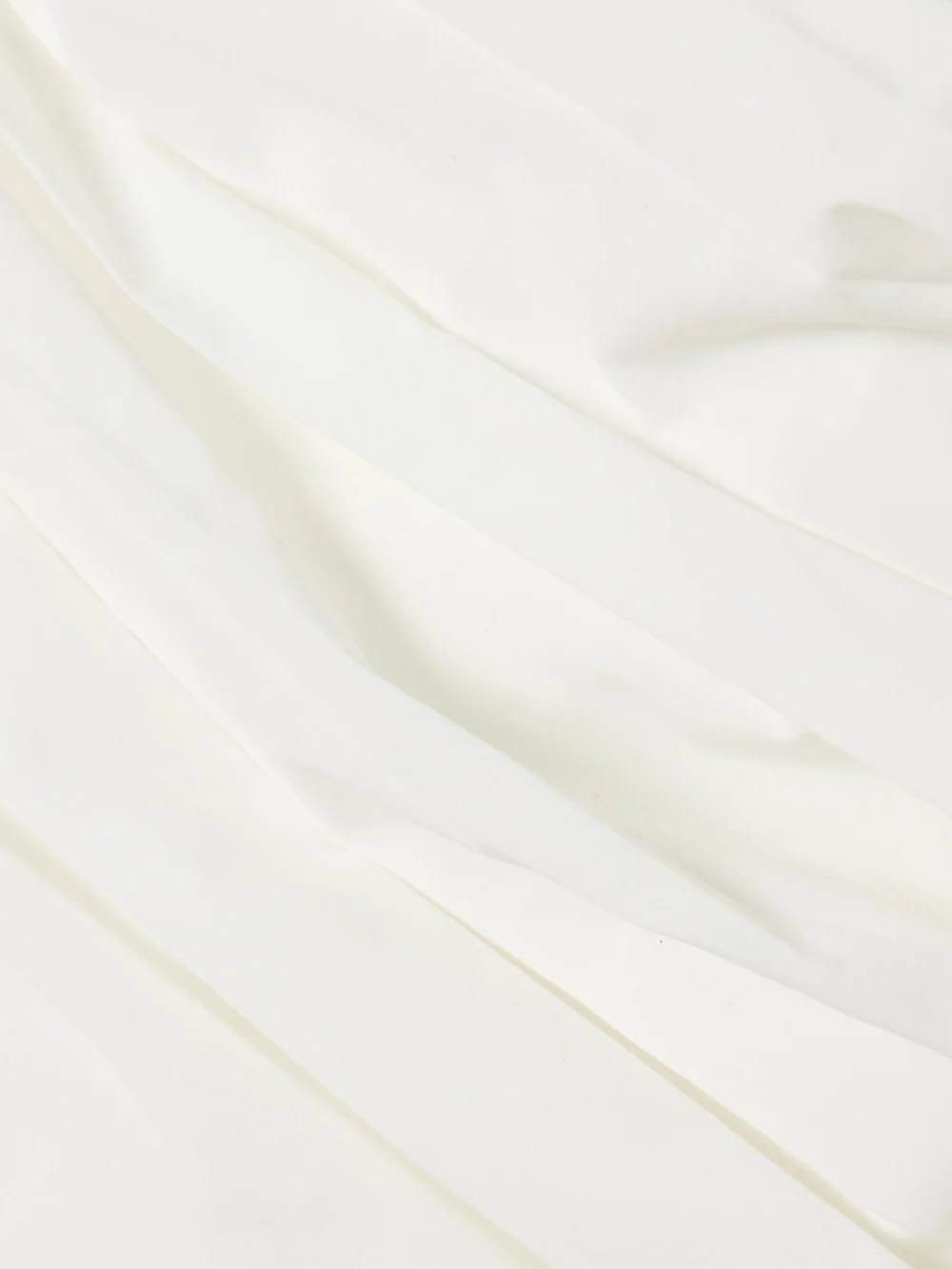 Close-up detail of the Abadia Laana Gathered Cotton-blend Poplin Midi Dress