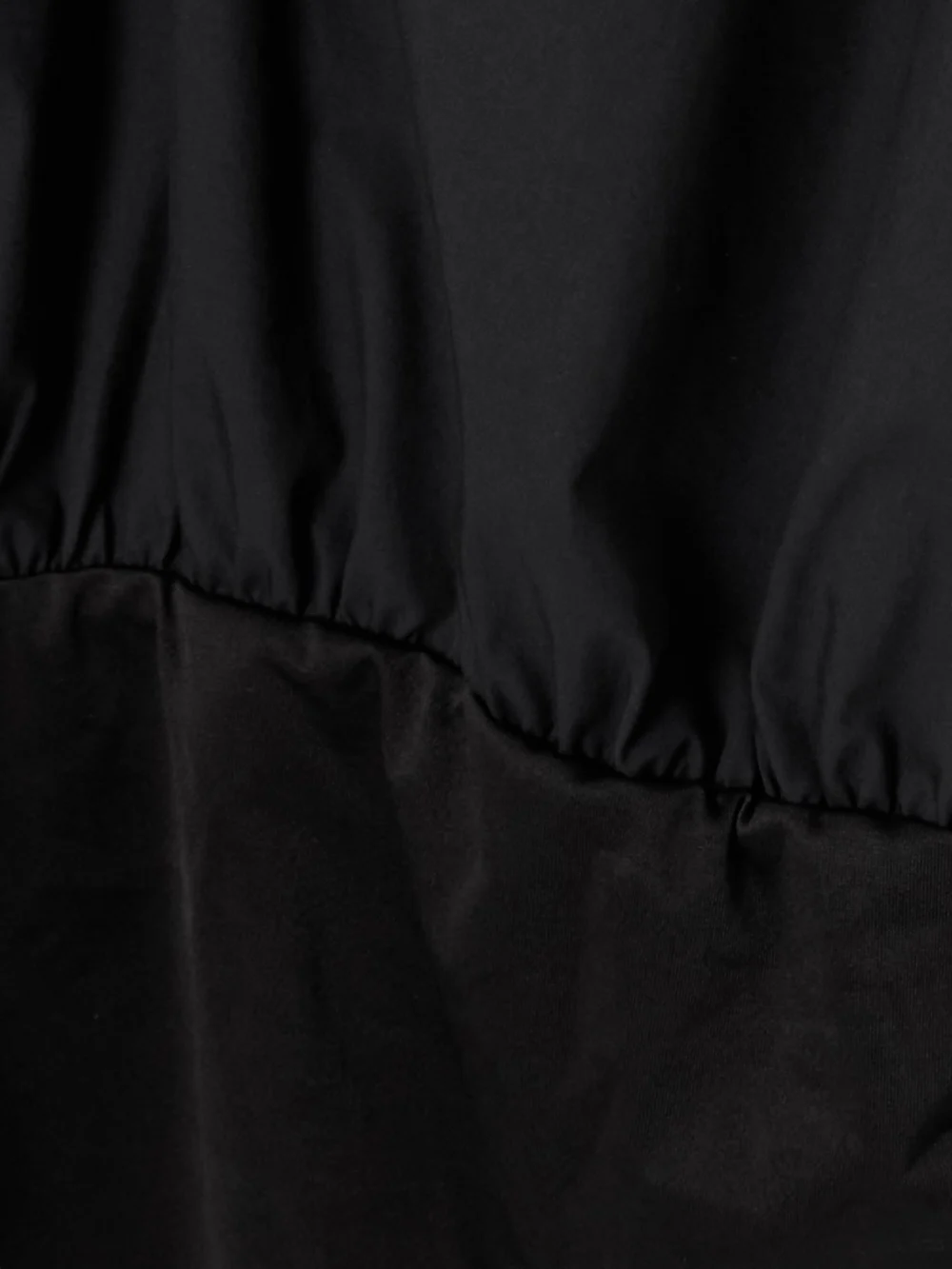 Close-up detail of the Abadia Satin-trimmed Cotton-blend Poplin Bodysuit