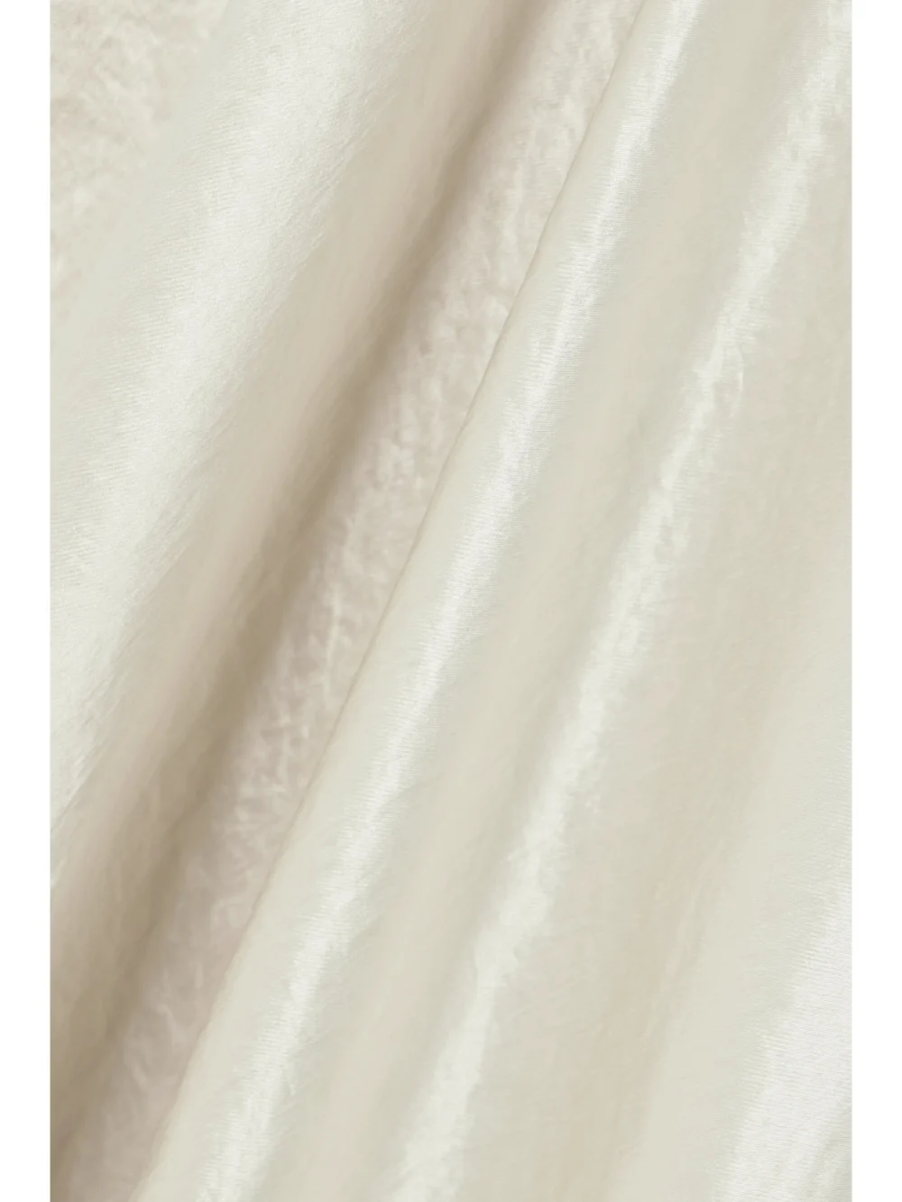 Close-up detail of the Abadia Yara Paneled Hammered-satin Gown