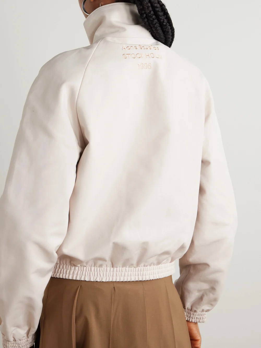 Back view of the Acne Studios Cotton-sateen Jacket
