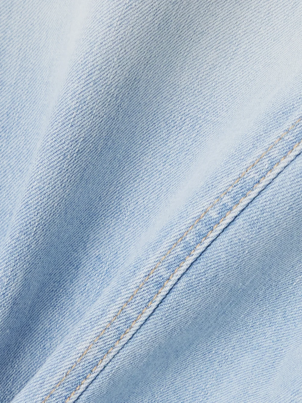 Close-up detail of the Acne Studios Cropped Denim Jacket